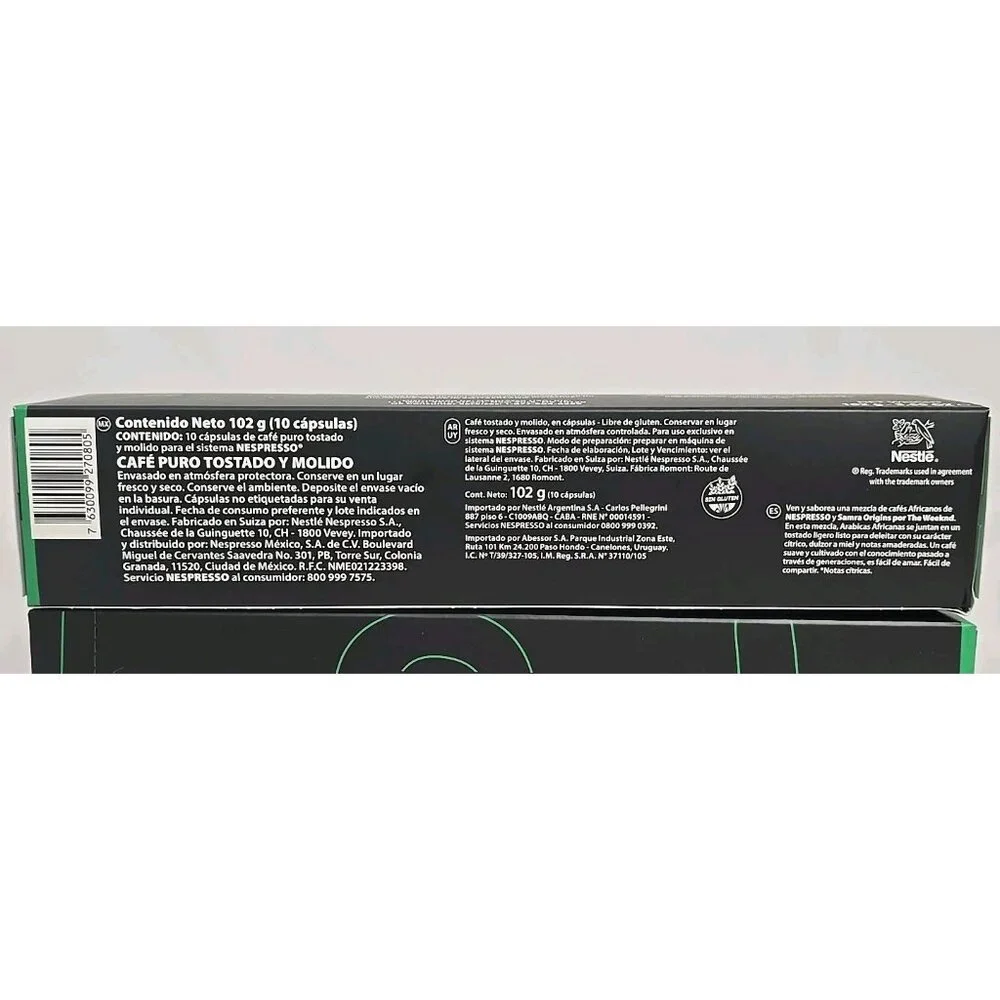 Nespresso Vertuo Capsules Samra Origins By The Weeknd Togetherness Blend 4-PACK - Picture 3 of 6